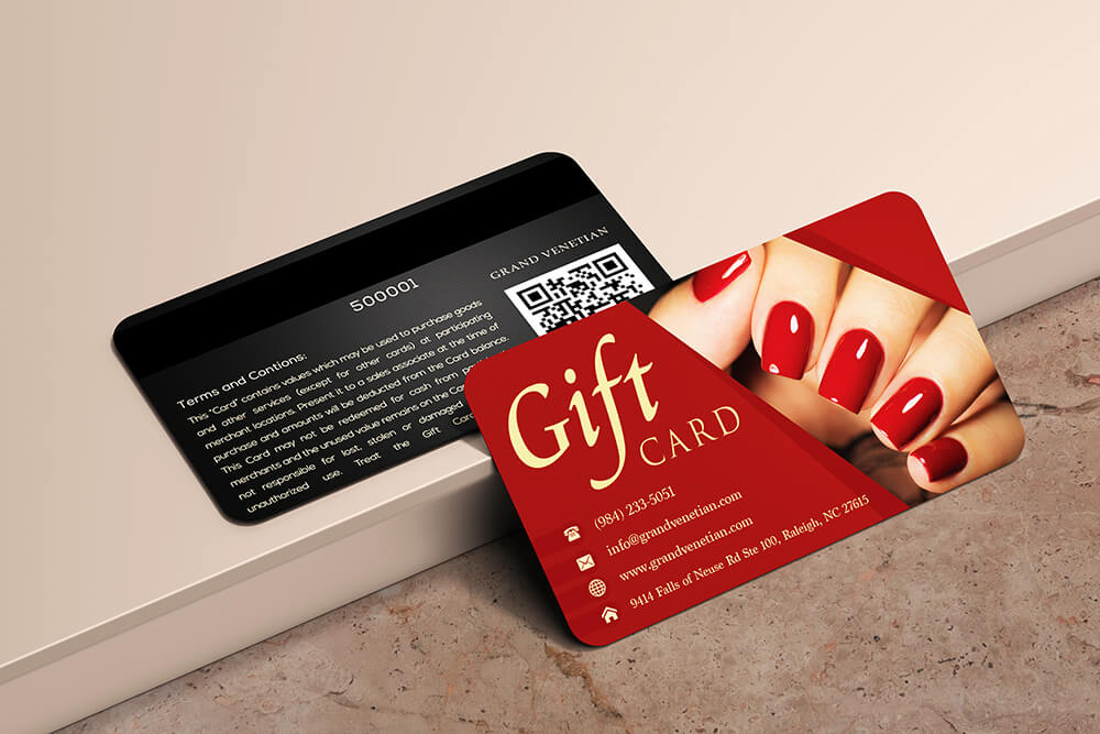 Venetian gift card design